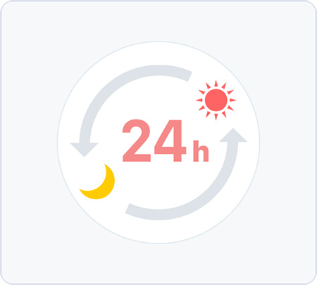 メリット4　24時間いつでも予約可能